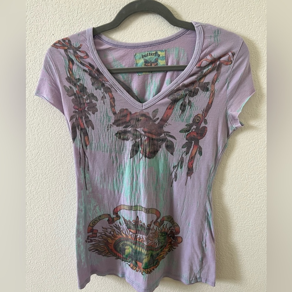 butterfly dropout top
